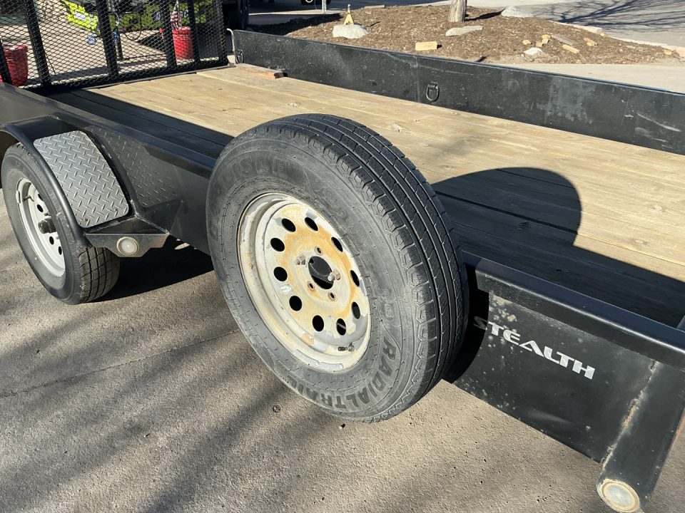 Used 2015 Rice Trailers SST7612 Utility Trailer