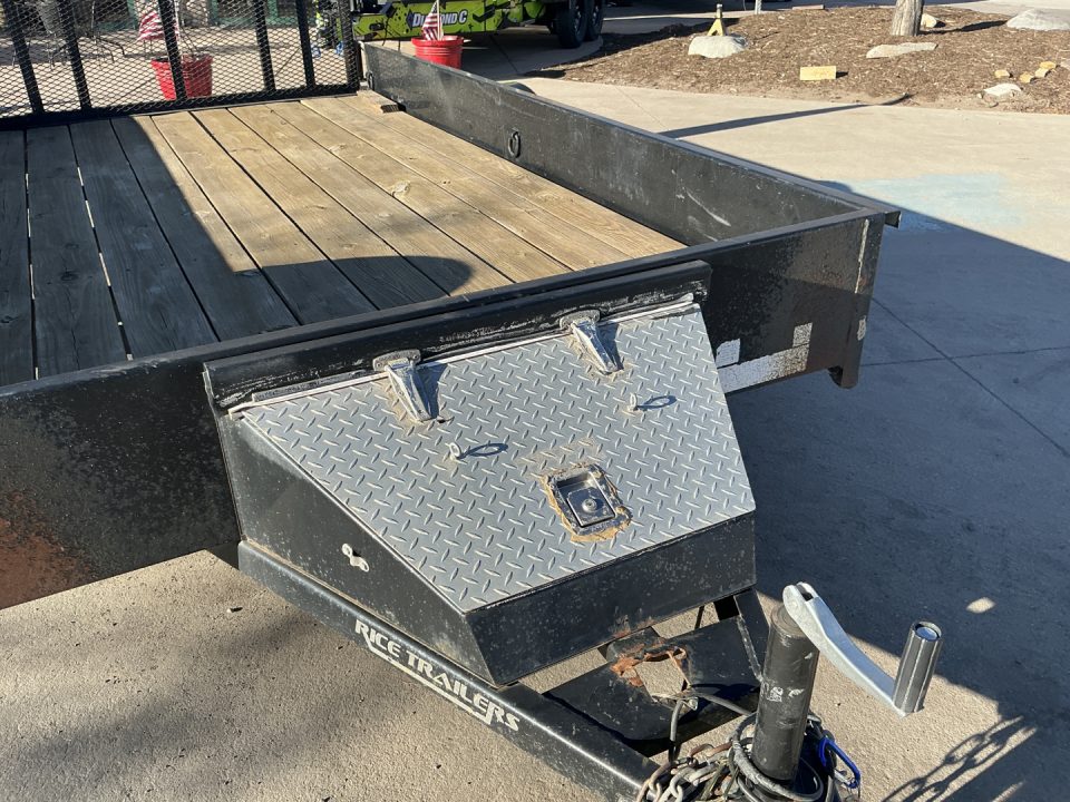 Used 2015 Rice Trailers SST7612 Utility Trailer