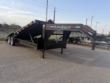 New 2026 East Texas Trailers 102x24ft Gooseneck Tilt Car Hauler