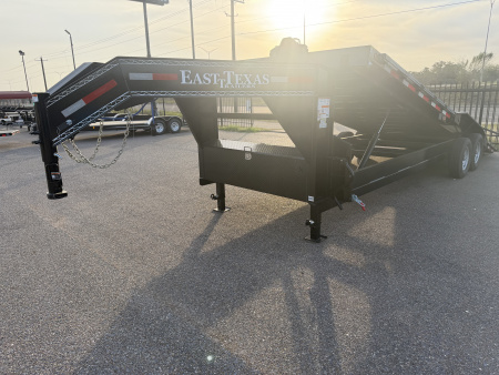 New 2026 East Texas Trailers 102x24ft Gooseneck Tilt Car Hauler