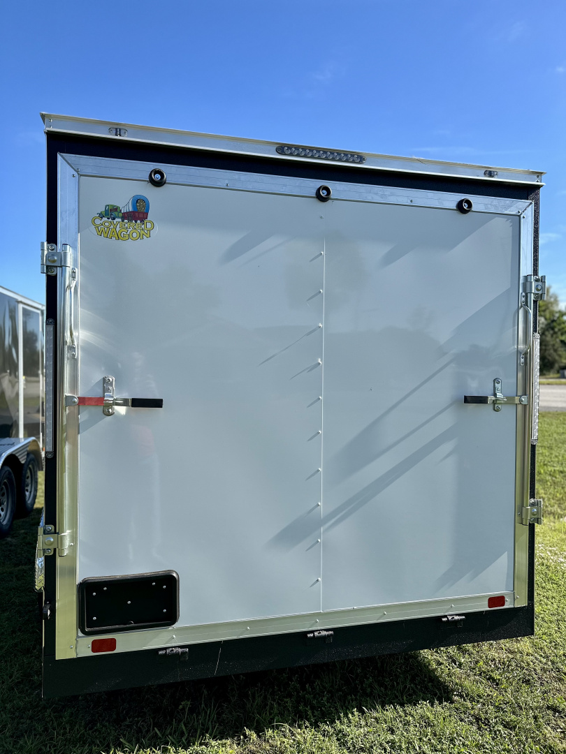 New 2026 Covered Wagon Trailers 7X12 SA POLYCORE WITH SIDE DOOR AND RAMP Cargo / Enclosed Trailer