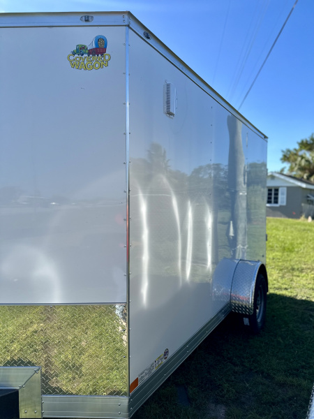 New 2026 Covered Wagon Trailers 7X12 SA POLYCORE WITH SIDE DOOR AND RAMP Cargo / Enclosed Trailer