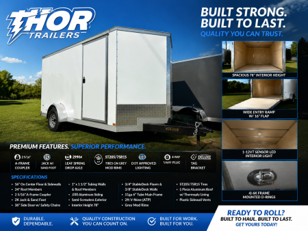 New 2026 Covered Wagon Trailers 7X12 SA 🚨 BUILT BETTER THAN THE AVERAGE CARGO TRAILER 🚨