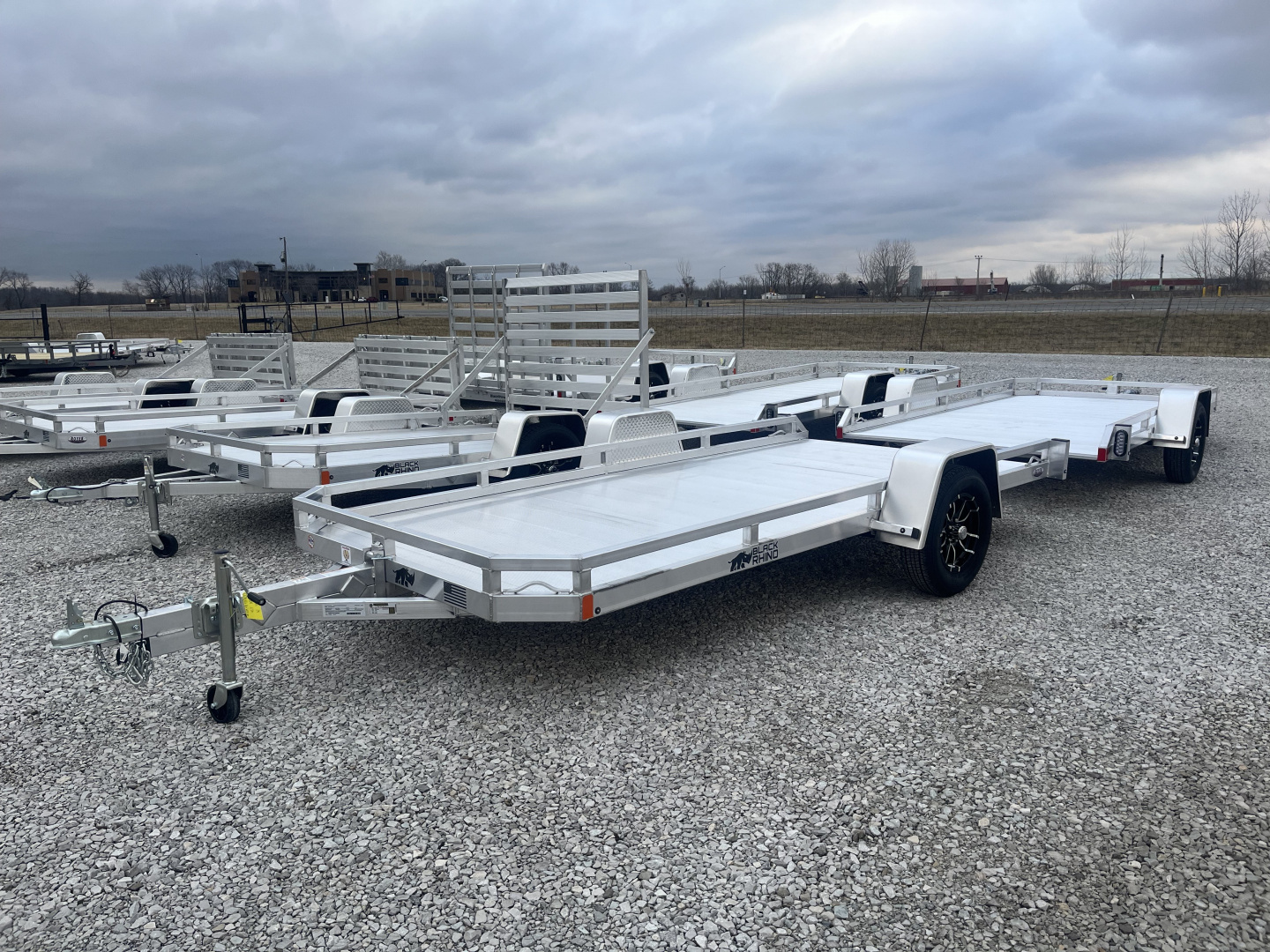 New 2026 Black Rhino 3K 81"x14' Aluminum Utility Tilt Trailer