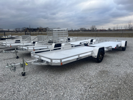 New 2026 Black Rhino 3K 81"x14' Aluminum Utility Tilt Trailer