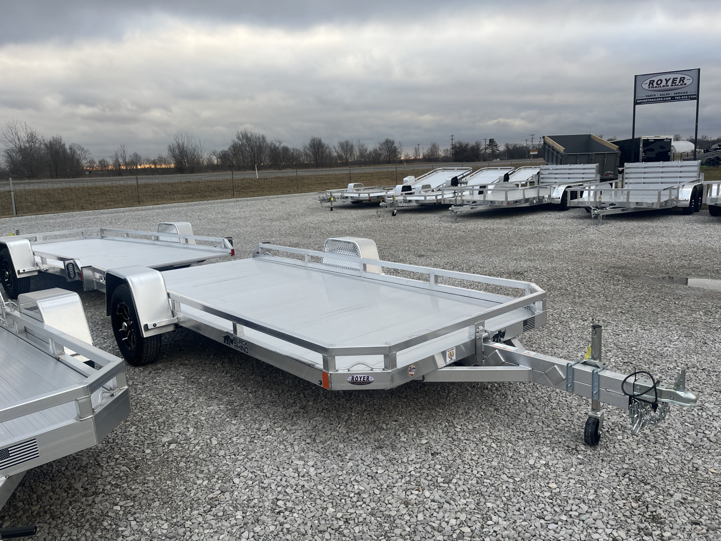 New 2026 Black Rhino 3K 81"x14' Aluminum Utility Tilt Trailer