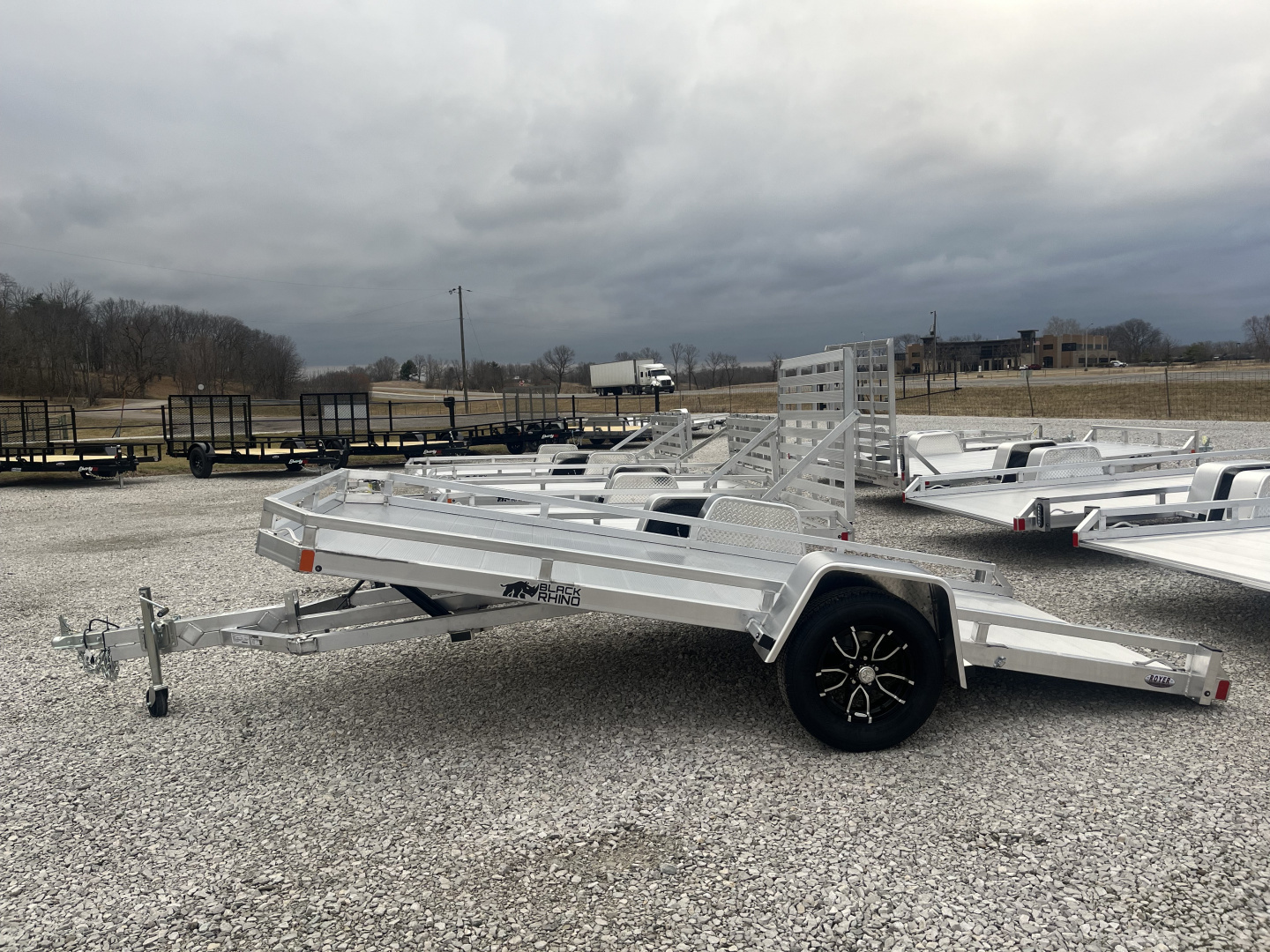 New 2026 Black Rhino 3K 81"x14' Aluminum Utility Tilt Trailer