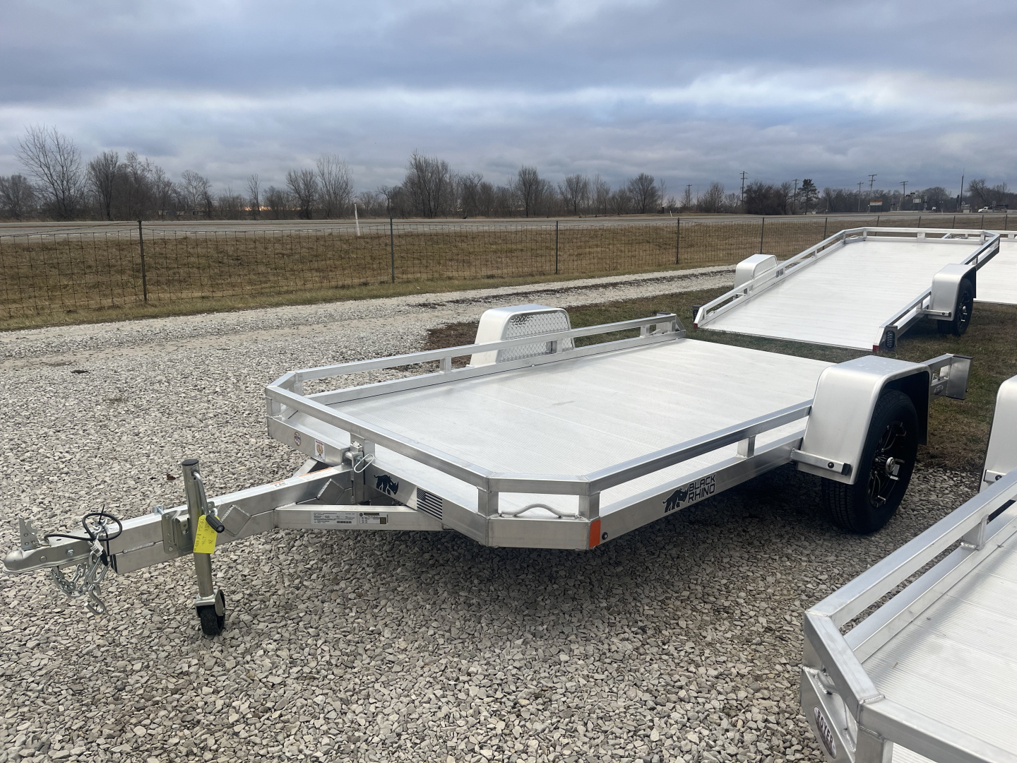 New 2026 Black Rhino 3K 81"x12' Aluminum Utility Trailer