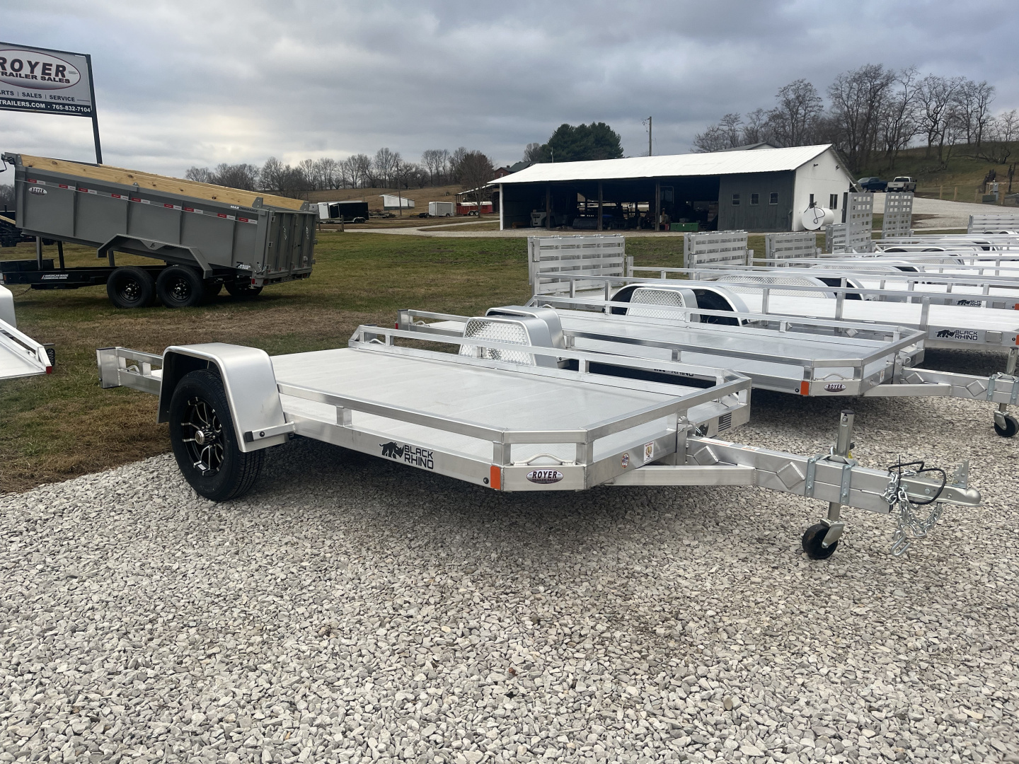New 2026 Black Rhino 3K 81"x12' Aluminum Utility Trailer
