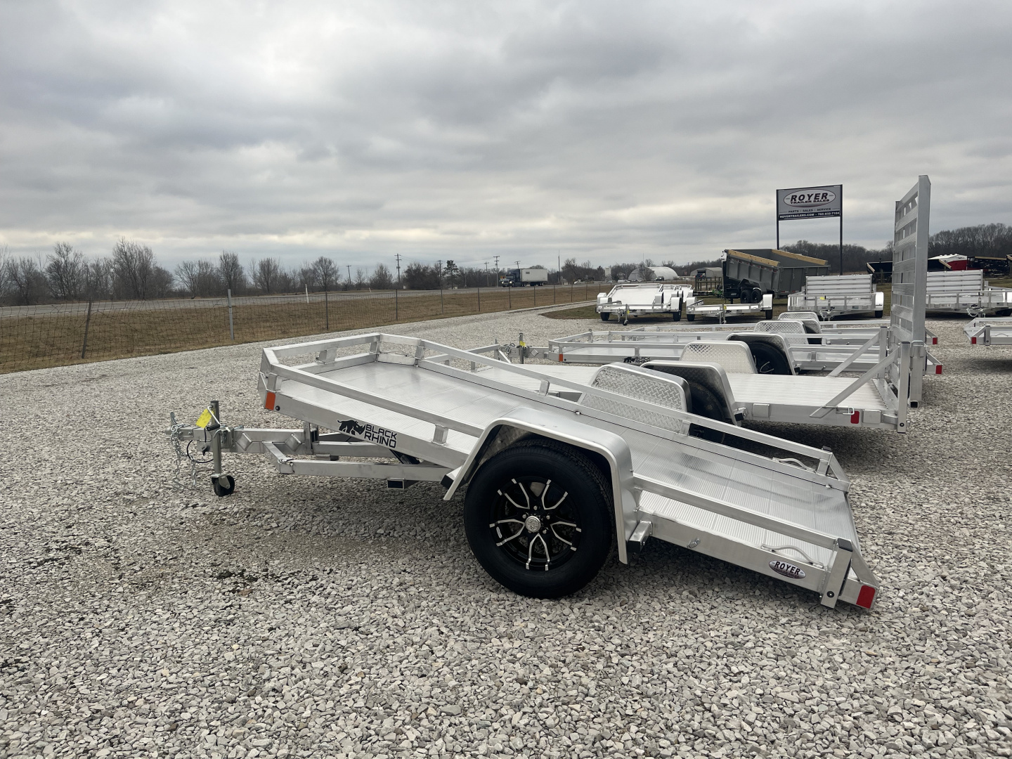 New 2026 Black Rhino 3K 66"x10' Aluminum Utility Trailer