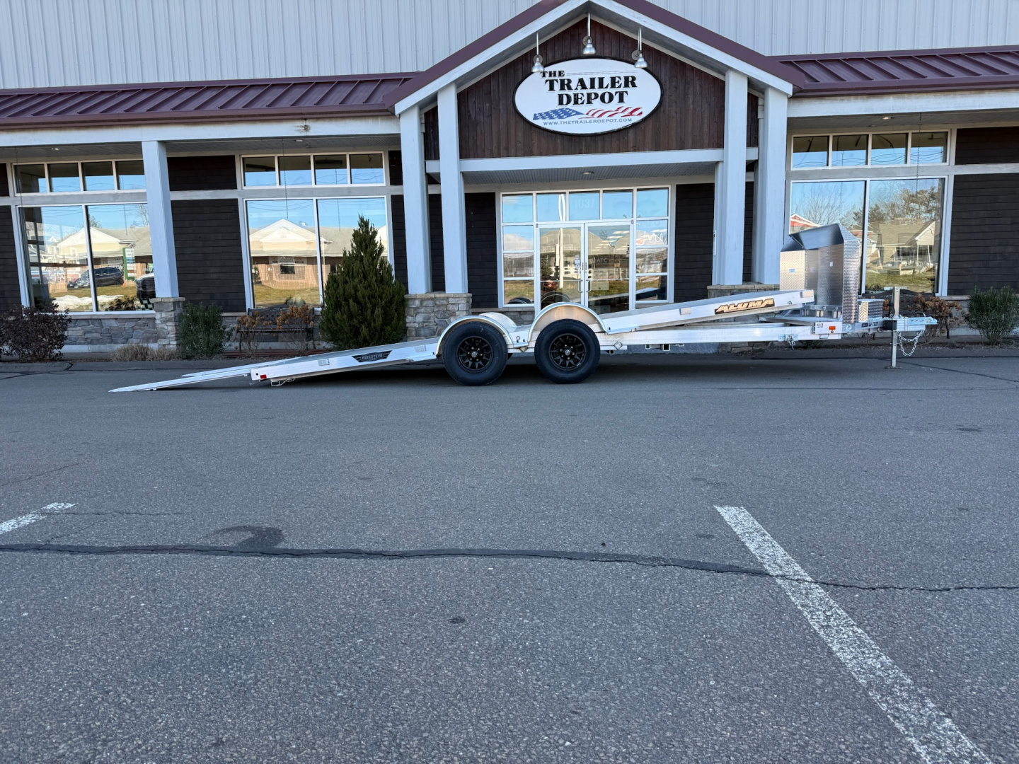 New Aluma 6'9" x 20' Executive Series Open Car Tilt Trailer 9.9K