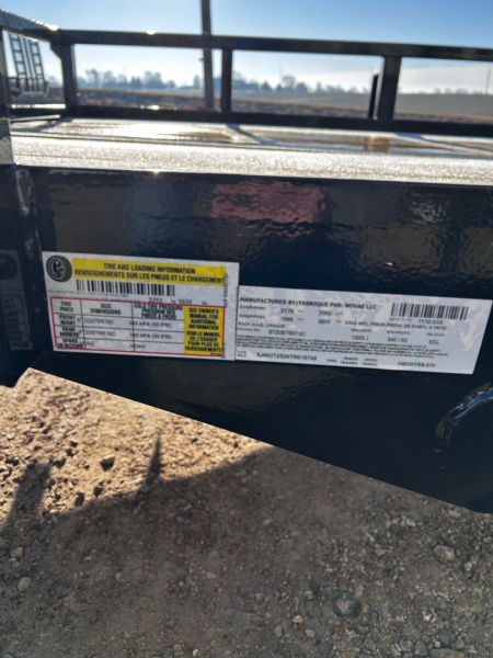 New 2026 H&H Trailers 82"X20' Rail Side Utility 7k gvwr Utility Trailer