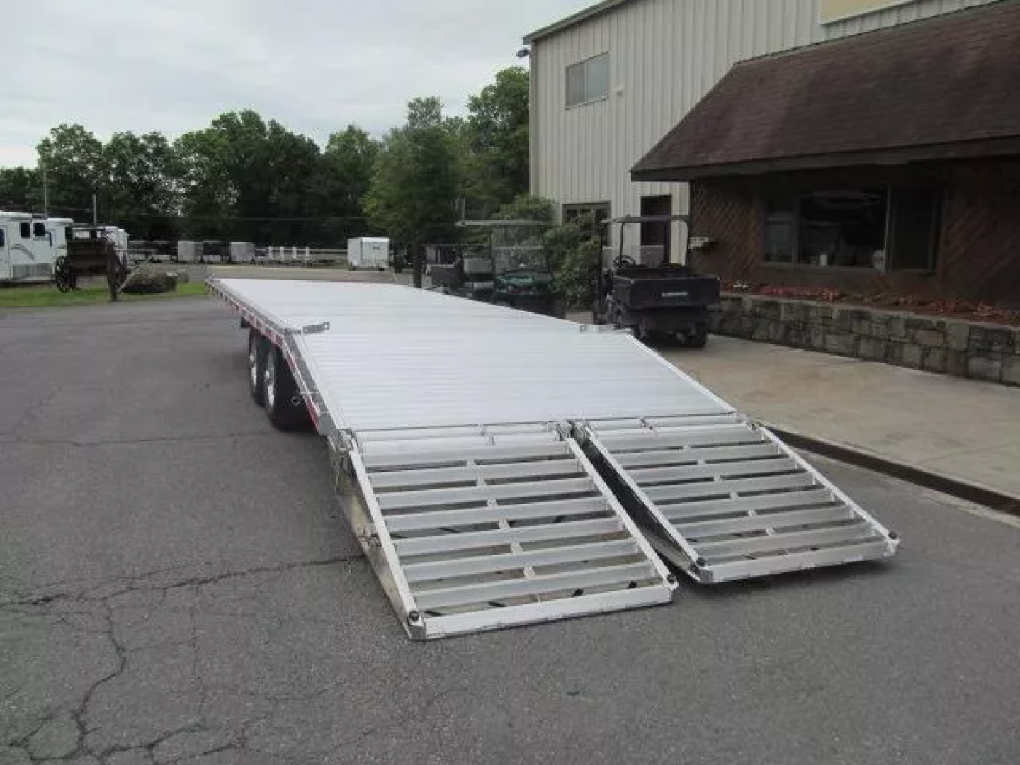 New Eby Tradesman 24 Ft Aluminum Flatbed Deckover Equipment Trailer