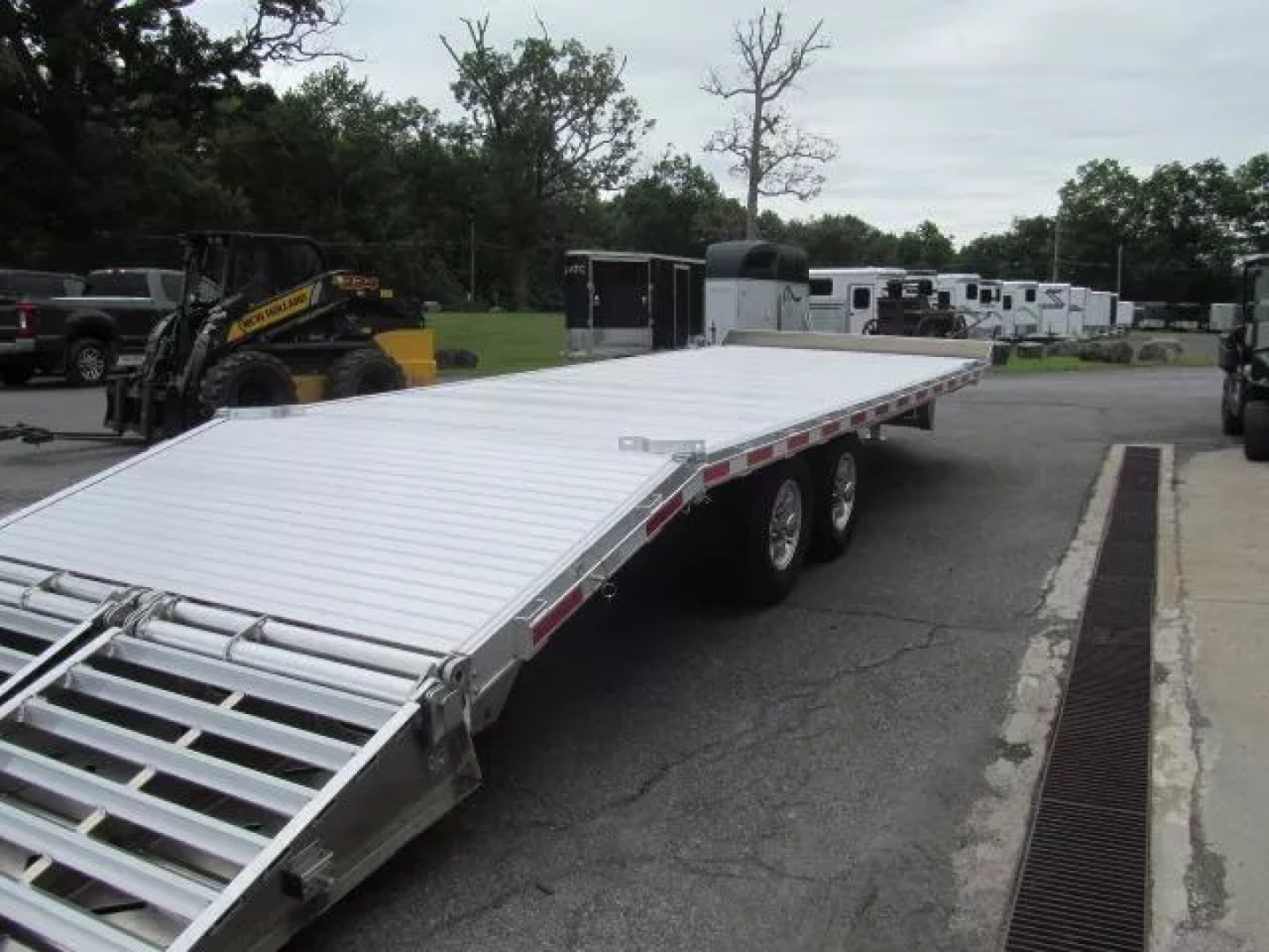 New Eby Tradesman 24 Ft Aluminum Flatbed Deckover Equipment Trailer