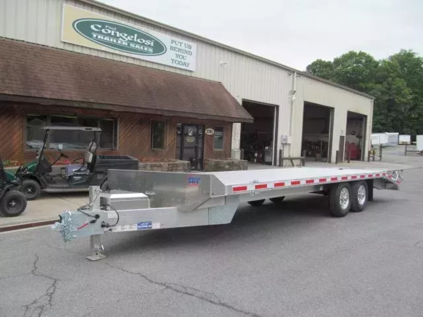 New Eby Tradesman 24 Ft Aluminum Flatbed Deckover Equipment Trailer