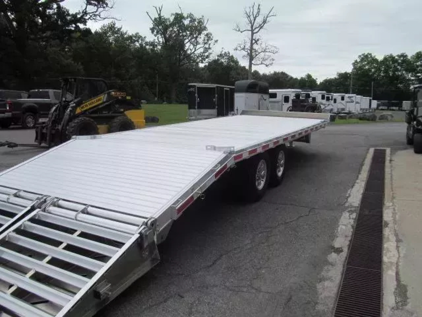 New Eby Tradesman 24 Ft Aluminum Flatbed Deckover Equipment Trailer