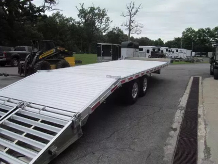 New Eby Tradesman 24 Ft Aluminum Flatbed Deckover Equipment Trailer