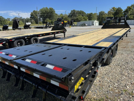New 2026 Big Tex 16GN-20+5 Flatbed Trailer, MEGA RAMPS, DUAL JACKS
