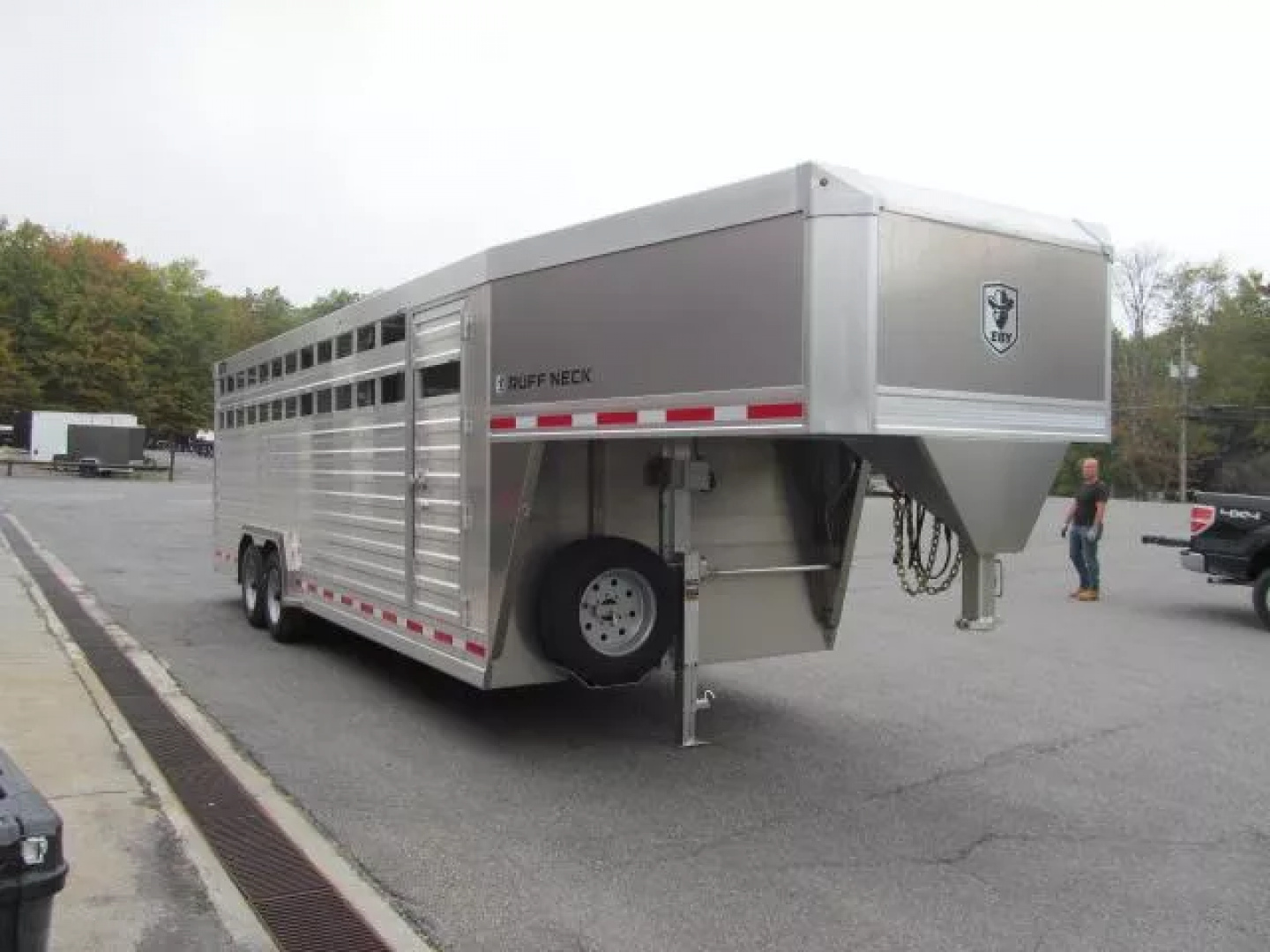 New EBY 8 X 24 Ruffneck Stock Trailer
