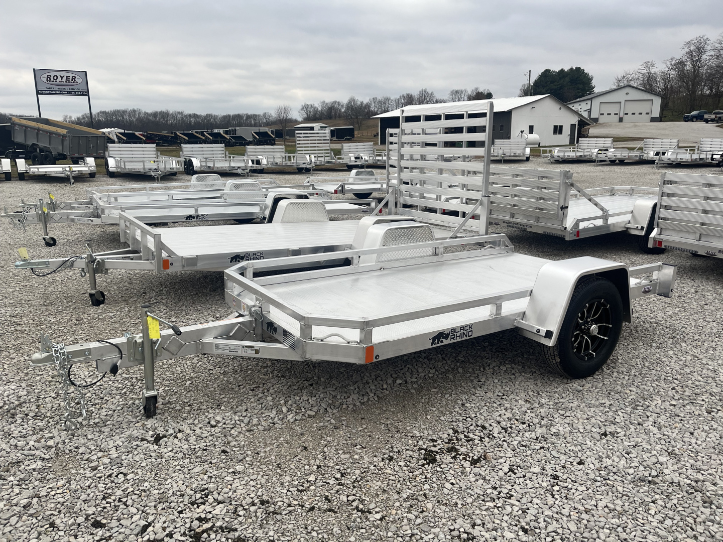 New 2026 Black Rhino 3K 66"x10' Aluminum Utility Trailer