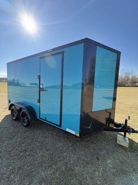 New 2026 Diamond Cargo 7X14 WATERBLUE Cargo / Enclosed Trailer