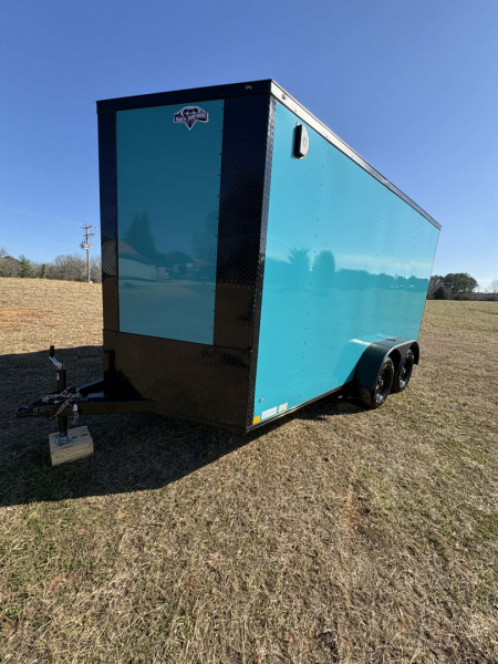 New 2026 Diamond Cargo 7X14 WATERBLUE Cargo / Enclosed Trailer