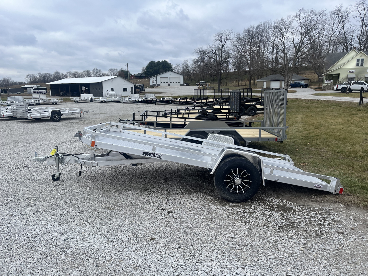 New 2026 Black Rhino 5K 81"x14' Aluminum Utility Trailer