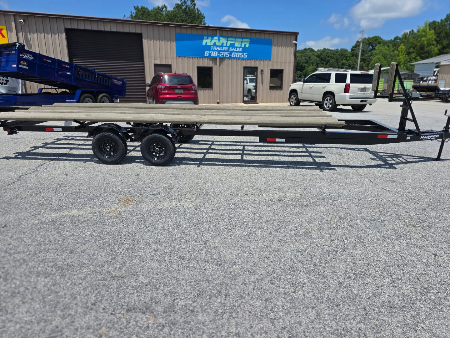 New 2026 24' HEAVY DUTY TRITOON TRAILER 7K WITH BRAKES