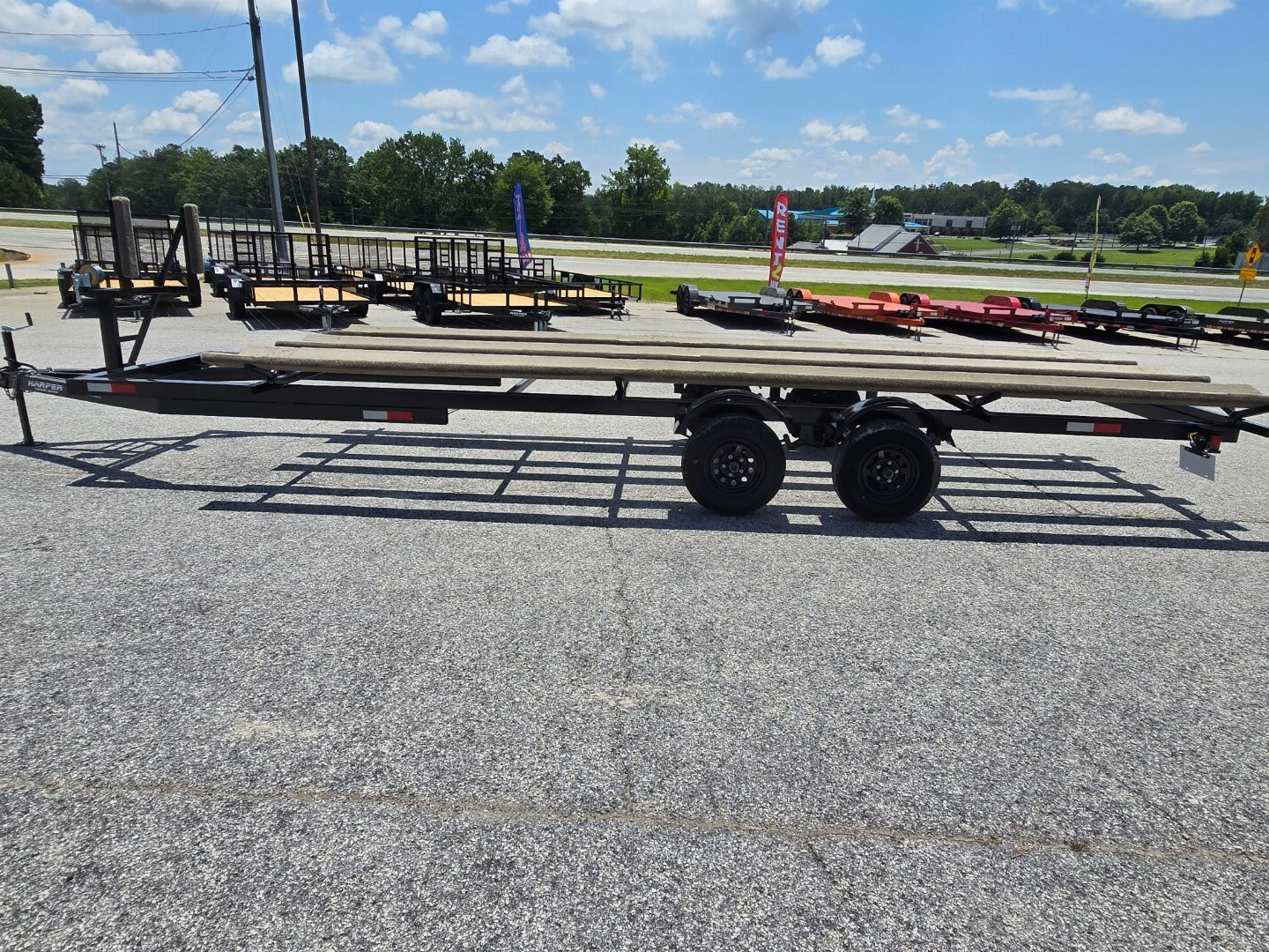 New 2026 24' HEAVY DUTY TRITOON TRAILER 7K WITH BRAKES