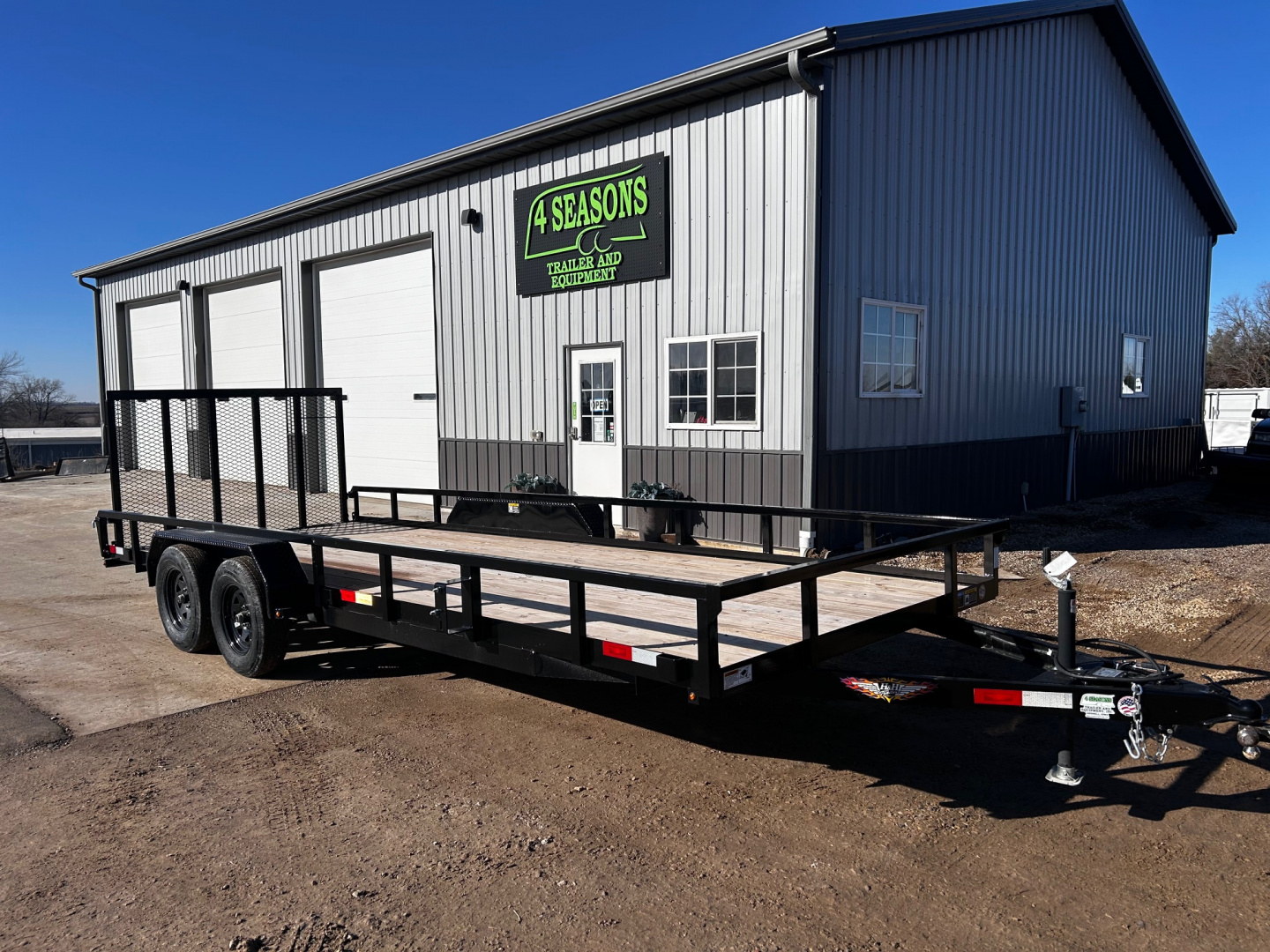 New 2026 H&H Trailers 82"X20' Rail Side Utility 7k gvwr Utility Trailer