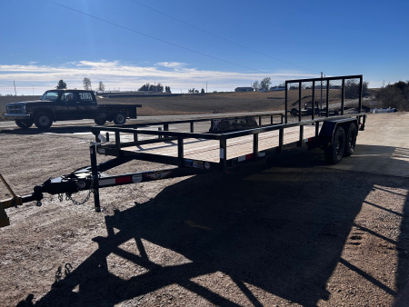 New 2026 H&H Trailers 82"X20' Rail Side Utility 7k gvwr Utility Trailer