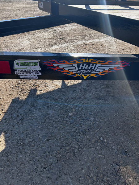 New 2026 H&H Trailers 82"X20' Rail Side Utility 7k gvwr Utility Trailer