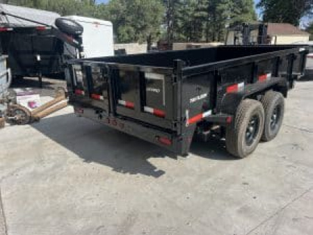 New 2026 Top Hat Trailers 7X14 Dump Trailer 14K Low profile tarp, ramps