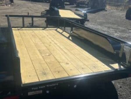 New 2026 Top Hat Trailers 5x10 Tandem Flatbed Utility Trailer Water hauler