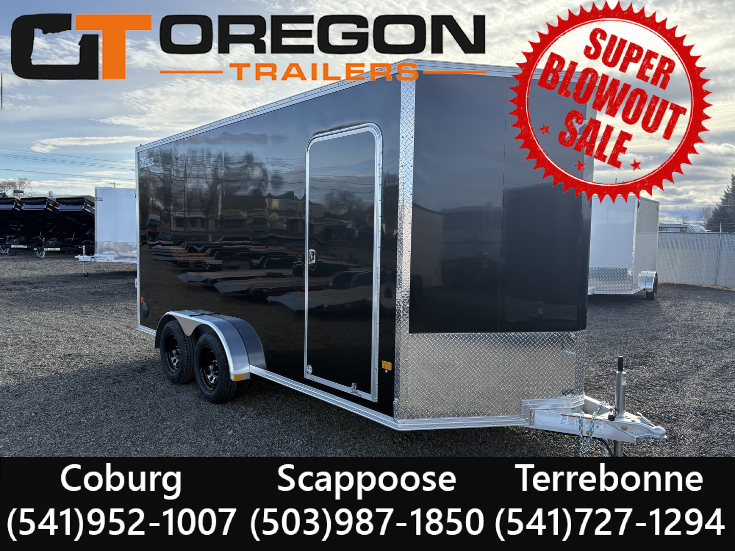 New 7.4x16 TA 7k Aluminum Enclosed Cargo