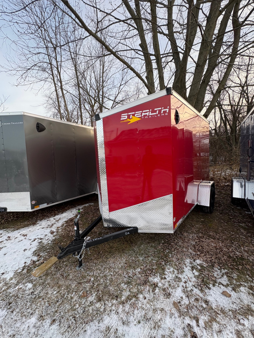 New 2026 6 x 12 Stealth Enclosed Trailer with Ramp