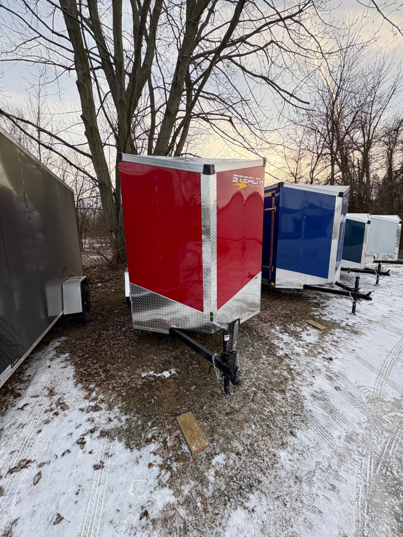 New 2026 6 x 12 Stealth Enclosed Trailer with Ramp