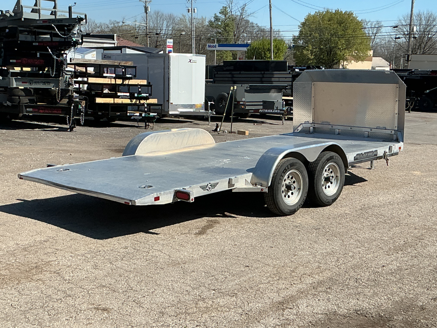 Used 2023 Aluma 8216ANV-TILT 81" x 16' Executive Series Tilt Trailer