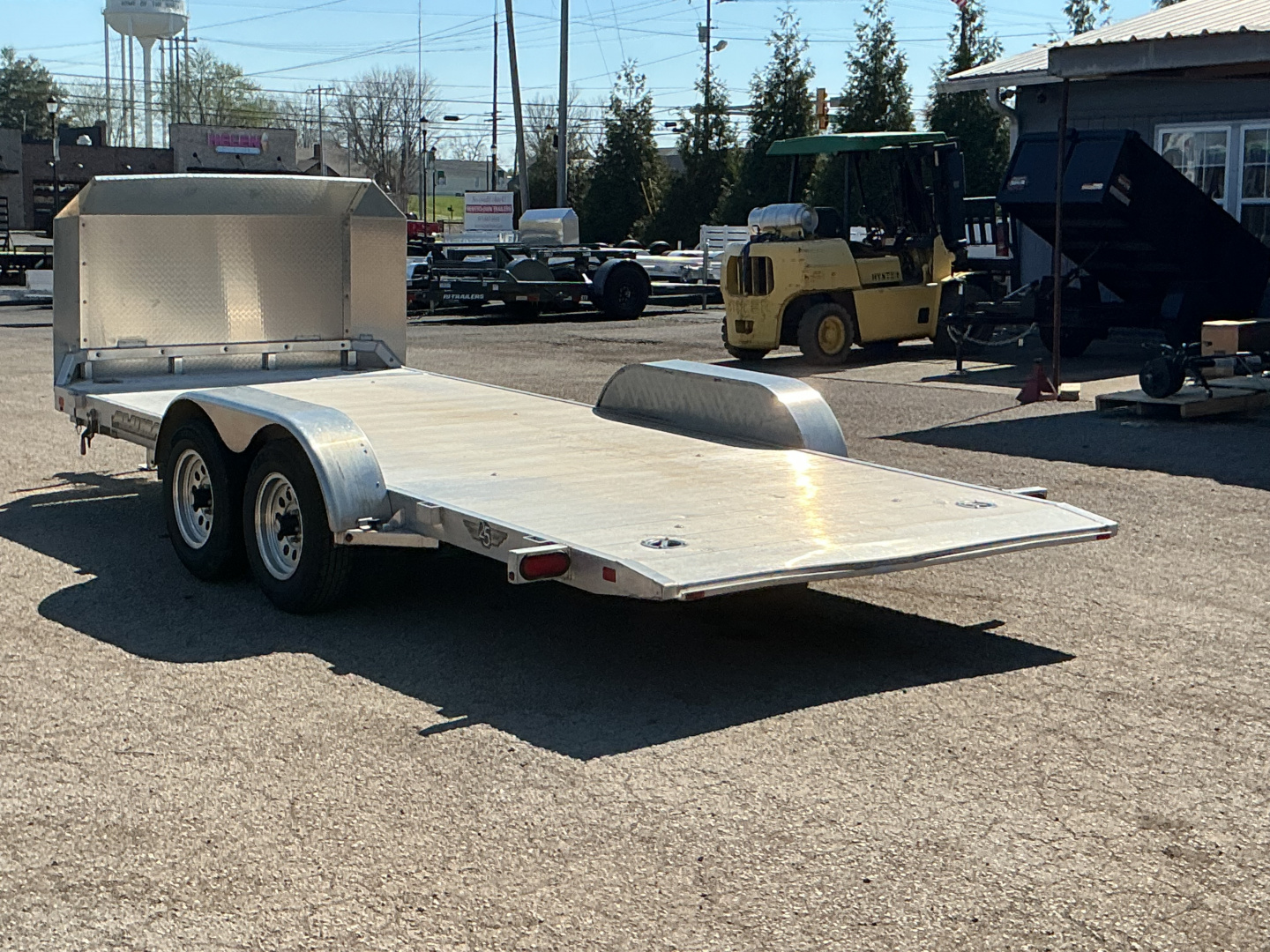 Used 2023 Aluma 8216ANV-TILT 81" x 16' Executive Series Tilt Trailer
