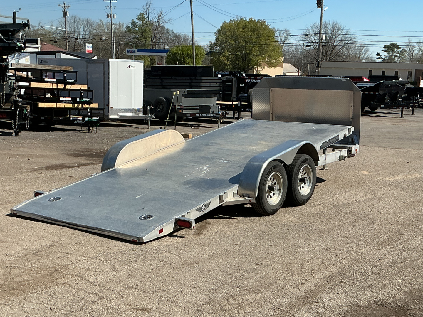 Used 2023 Aluma 8216ANV-TILT 81" x 16' Executive Series Tilt Trailer