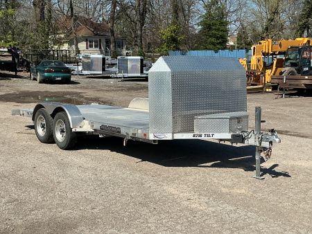 Used 2023 Aluma 8216ANV-TILT 81  x 16' Executive Series Tilt Trailer