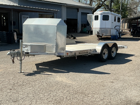 Used 2023 Aluma 8216ANV-TILT 81" x 16' Executive Series Tilt Trailer