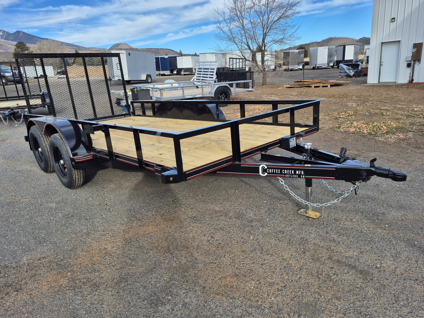 New 2026 Coffee Creek Tandem Axle Utility/7,000 GVWR/77"X14'