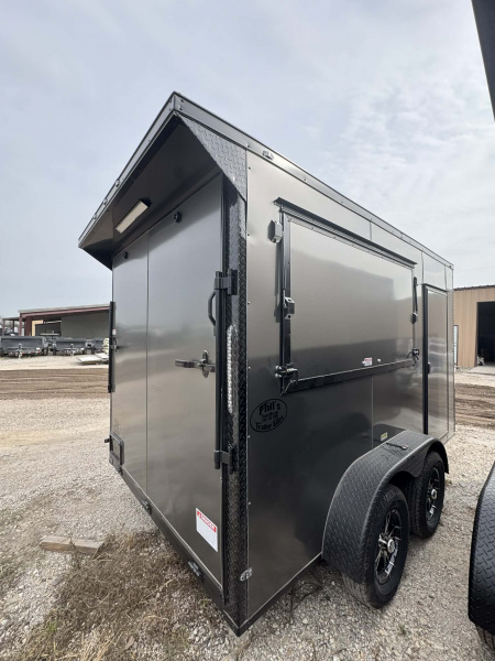 New 7X12 ENCLOSED TRAILER CONCESSION DOOR VENDING TRAILER Cargo / Enclosed Trailer