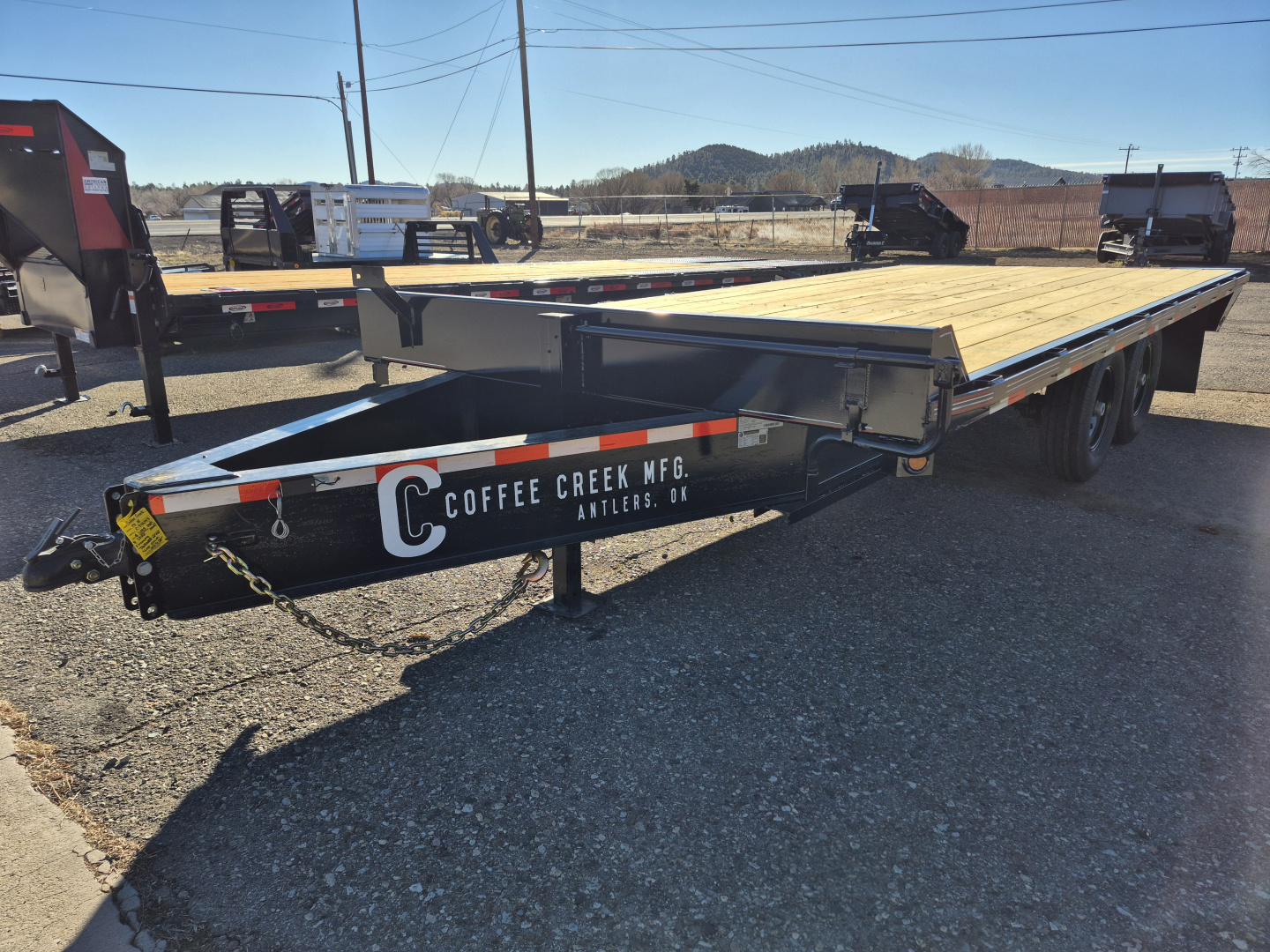 New 2026 Coffee Creek Tandem Axle Deckover w/ Pintle hitch/14,000 GVWR/102"X20'