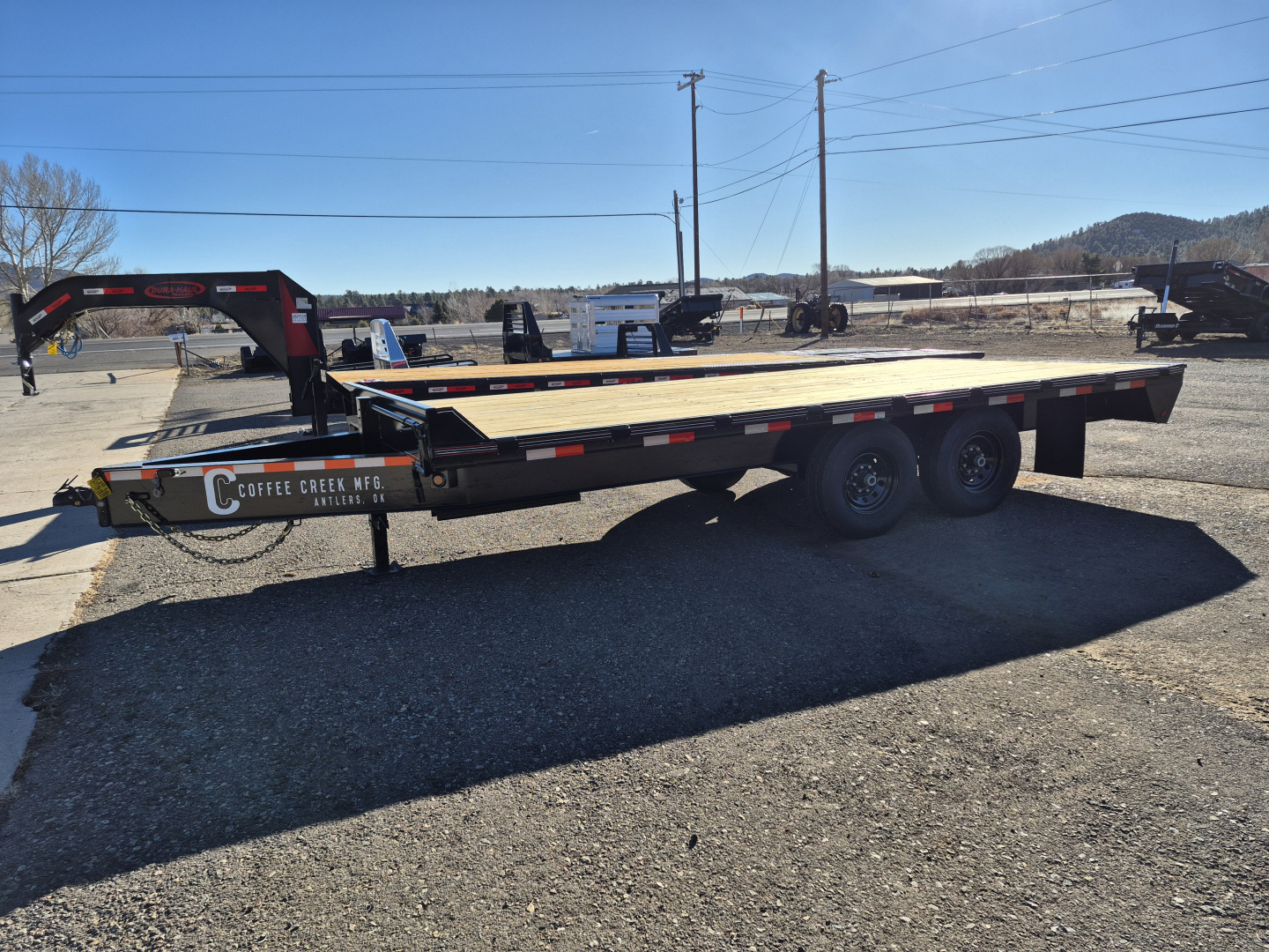 New 2026 Coffee Creek Tandem Axle Deckover w/ Pintle hitch/14,000 GVWR/102"X20'
