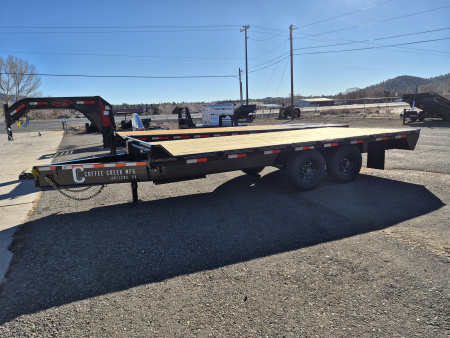 New 2026 Coffee Creek Tandem Axle Deckover w/ Pintle hitch/14,000 GVWR/102"X20'