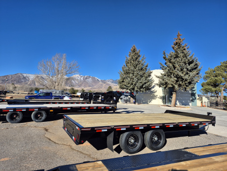 New 2026 Coffee Creek Tandem Axle Deckover w/ Pintle hitch/14,000 GVWR/102"X20'