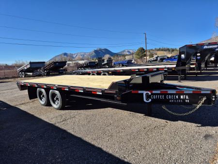 New 2026 Coffee Creek Tandem Axle Deckover w/ Pintle hitch/14,000 GVWR/102"X20'