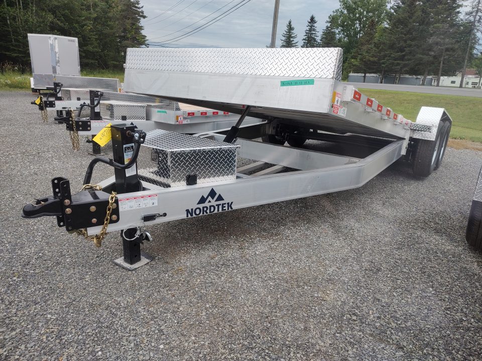 New 2027 Nordtek TD82X22-14K Power Tilt Bed Equipment Trailer